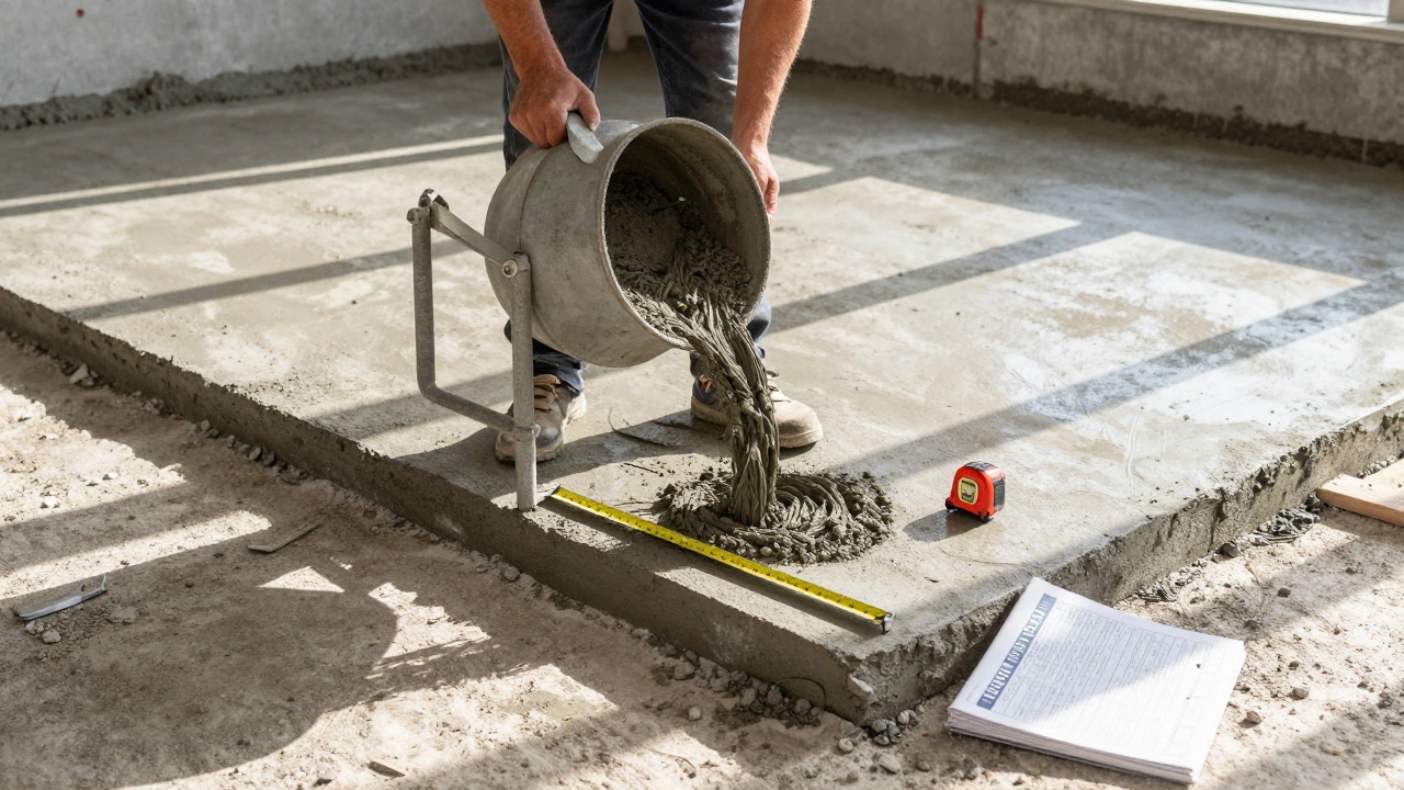 Сколько цемента нужно на 1 квадратный метр бетона: точный расчет по марке и толщине