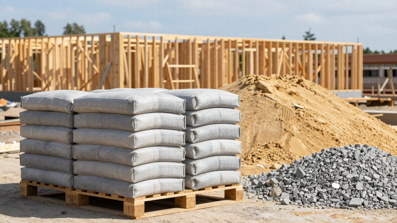 Расчет цемента на 5 кубов бетона: сколько мешков купить и как не ошибиться