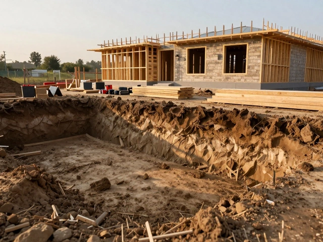 Толщина фундамента одноэтажного дома: расчеты и нормы для разных типов