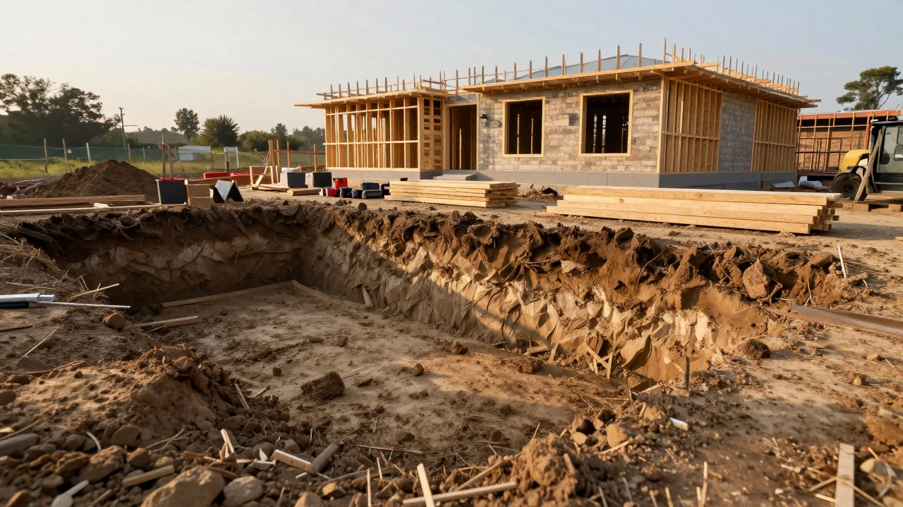 Толщина фундамента одноэтажного дома: расчеты и нормы для разных типов